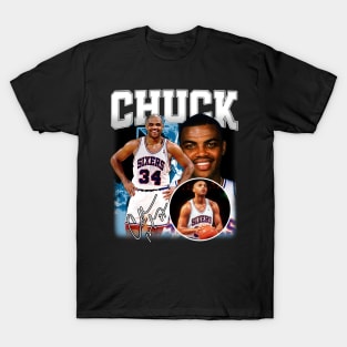 Charles Barkley The Chuck Basketball Legend Signature Vintage Retro 80s 90s Bootleg Rap Style T-Shirt